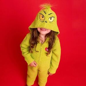 NIB Posh Peanut x The Grinch Cuddle Playsuit 5-6T